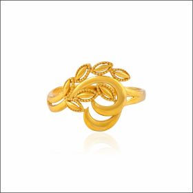 Floral Filigree Gold Ring