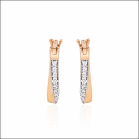 Timeless Beauty Rose Gold Hoop Earrings 