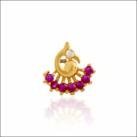 Scintillating Gold Nose Ring