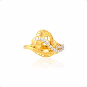Enchanting Curves Gold Ring
