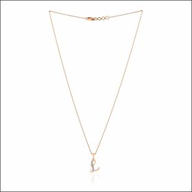 Timeless Spark Alphabet L Diamond Pendant