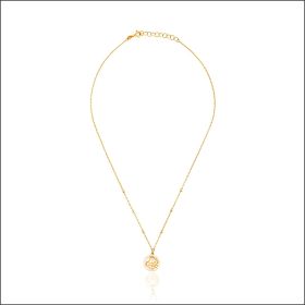 Floral Magnificence Rose Gold Chain