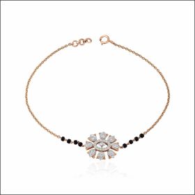 Sparkling Radiance Diamond Mangalsutra Bracelet