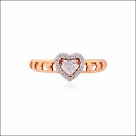 Delightful Heart Rose Gold Ring