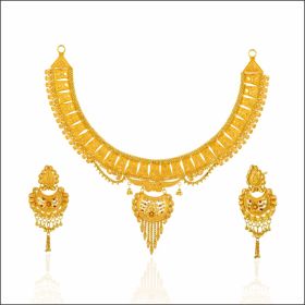 Antique Filigree Gold Necklace Set