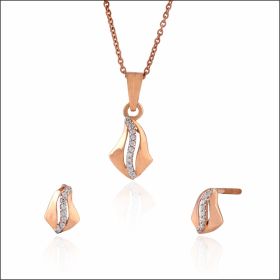Gracious Elegance Rose Gold Pendant Set