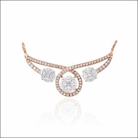 Forever Elegance Diamond Mangalsutra Locket