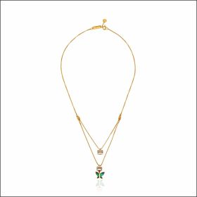 Double-layered Butterfly Rose Gold Chain