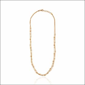 Enigmatic Multi Layer Gold Chain