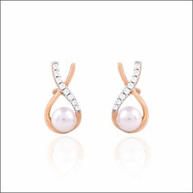 Modern Delight Rose Gold Earrings