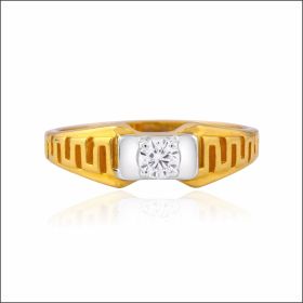 Dazzling Elegance Gold Ring