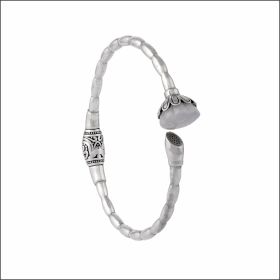 Artisanal Grace Sterling Silver Bracelet
