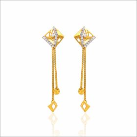 Modern Artistry Gold Tassel Earrings