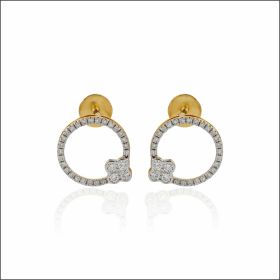 Graceful Minimalism Diamond Earrings