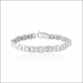 Bold Opulence Sterling Silver Bracelet