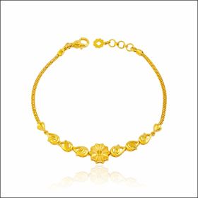 Florid Bloom Yellow Gold Bracelet