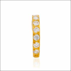 Radiant Solitaire Gold Nose Ring