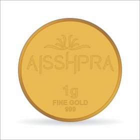 Aisshpra 1 gram Famous Kalpataru Tree Gold Coin, The Prosperity Coin