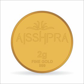 Aisshpra 2 gram Famous Kalpataru Tree Gold Coin, The Prosperity Coin