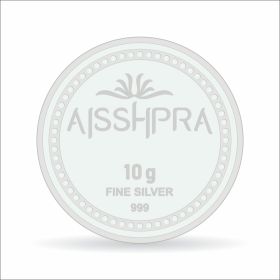 Aisshpra 999 Purity 10 gram Precious Fine Silver Coin Perfect Gift For Every Occasion