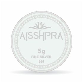 Aisshpra 999 Purity 5 gram Precious Fine Silver Coin Perfect Gift For Every Occasion