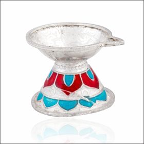 Timeless Radiance Silver Diwali Diya 