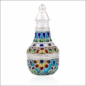 Classic Finesse Silver Sindoor Box with Stick