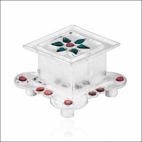 Traditional Finesse Silver Sindoor Box  