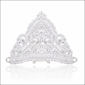 Traditional Silver Fancy Mukut for Idols