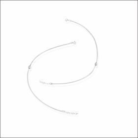 Sparkling Glow Silver Payal/Anklet