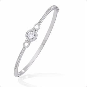 Shimmering Radiance Sterling Silver Bracelet