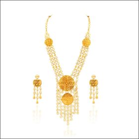 Majestic Opulence Gold Necklace Set