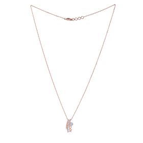 Stellar Arc Pattern Diamond Pendant