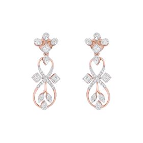 Symmetrical Infinity-inspired Diamond Earrings