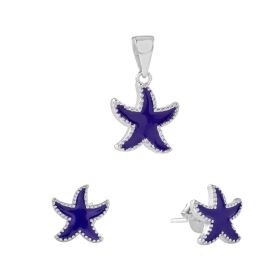 Alluring Sea Star Silver Pendant Set