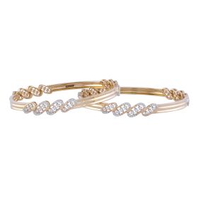 Classic Oval Linked Diamond Bangles