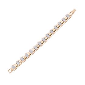 Opulent Geometric Linked Diamond Bracelet