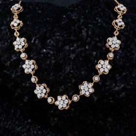 Graceful Blossom Diamond Necklace 