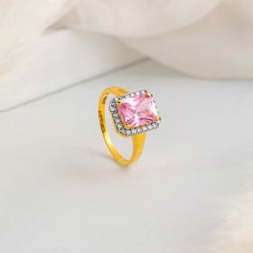 Royal Pink Radiance Gold Ring