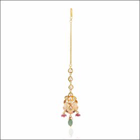 Traditional Tranquility Antique Style Gold Maang Tikka