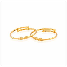 Refined Glow Gold Bangle Bracelet