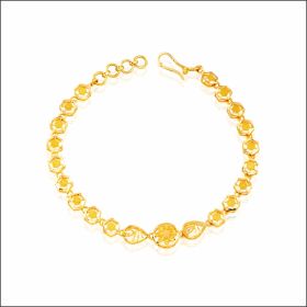 Shimmering Grace Gold Bracelet 