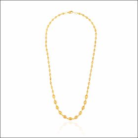 Temple Bead Gold Link Chain