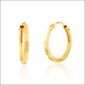 Timeless Grace Gold Hoop Earrings 