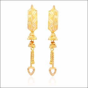 Enchanting Elegance Gold Drop Earrings 