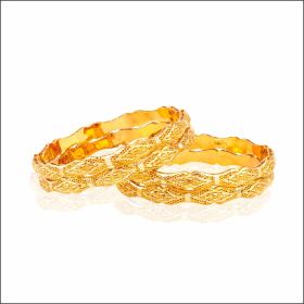 Statement Gold Bangles