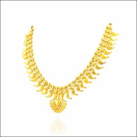 Exquisite Trichur Design Gold Necklace