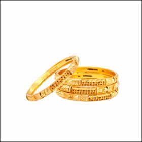 Harmonious Elegance Gold Bangles