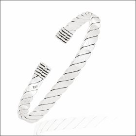 Regal Opulence Sterling Silver Kada 