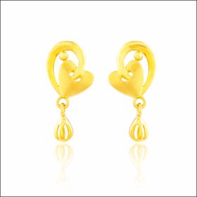 Delicate Cheerfulness Gold Latkan Earrings